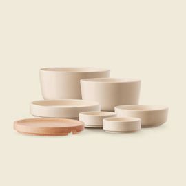 [MODORI] Tableware Set – Handmade Red Clay, 7-Piece Essential Set in 3 Colors, Space-Saving & Elegant Design - Made in Korea